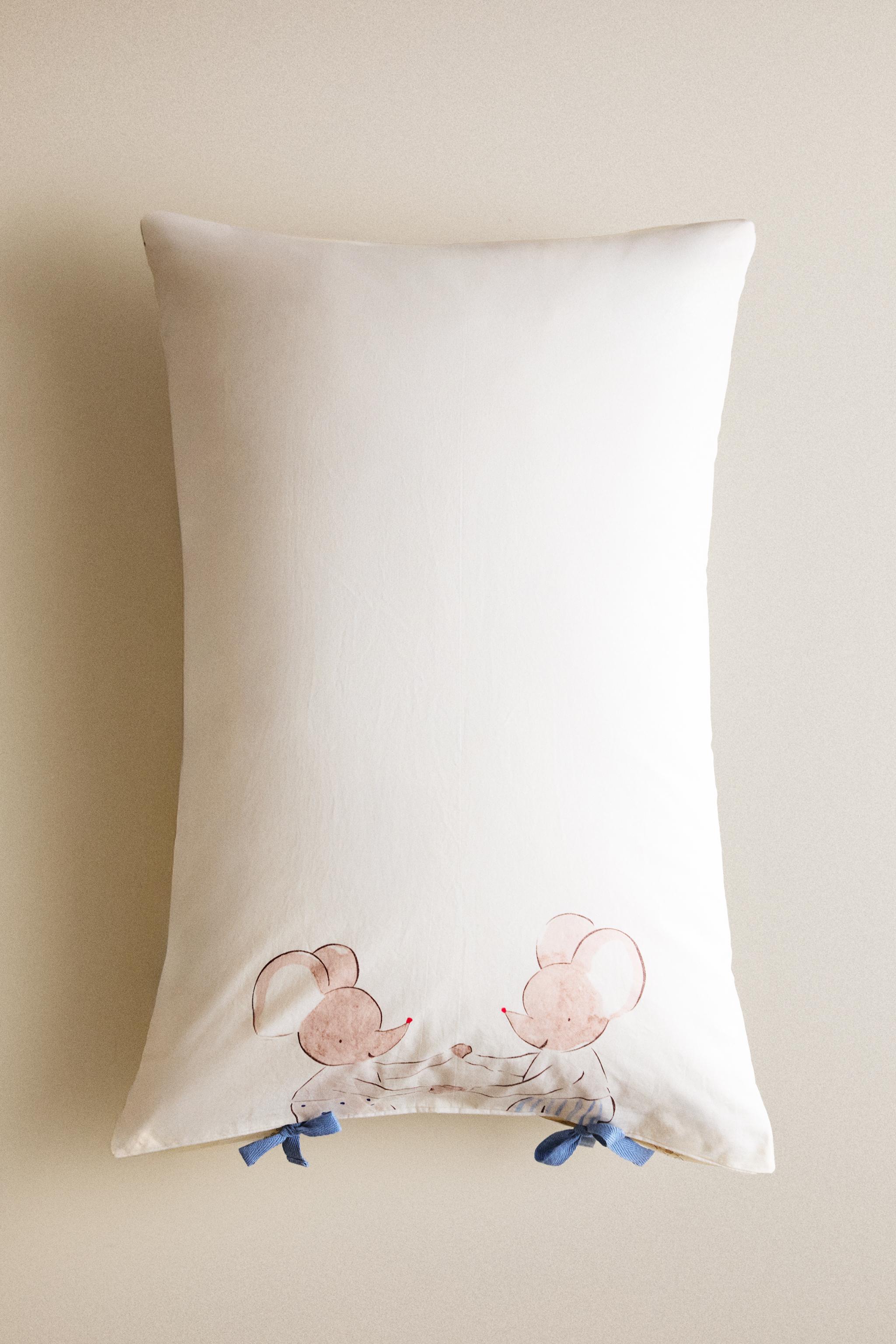 TAIE D’OREILLER ENFANT SOURIS